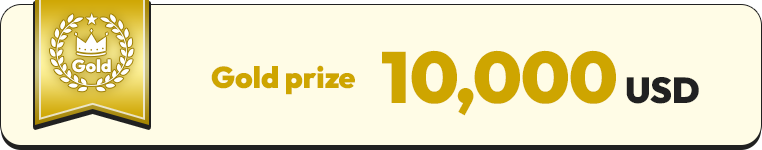 Gold prize 10,000USD