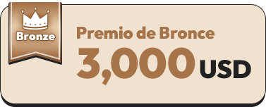 Premio de Bronce 3.000 USD